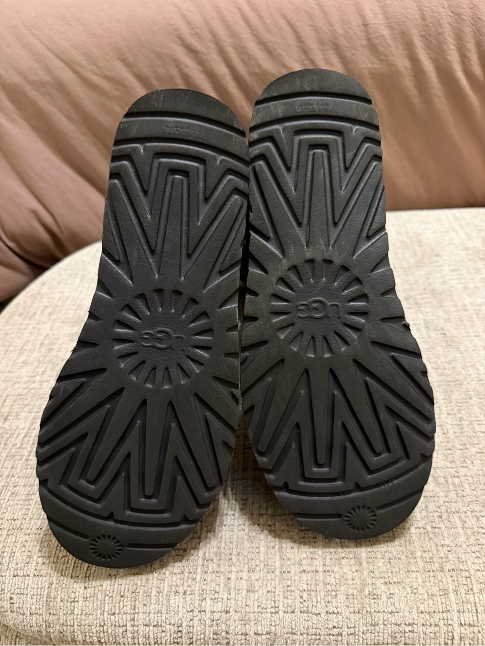 UGG Classic Short Black Suede Winter Boots - Picture 4 of 5